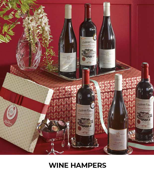 browse our wine hamper gifts with free delivery